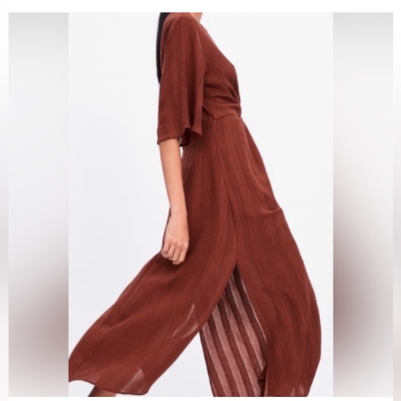 Zara Rust Color Dress XS - Picture 7 of 7